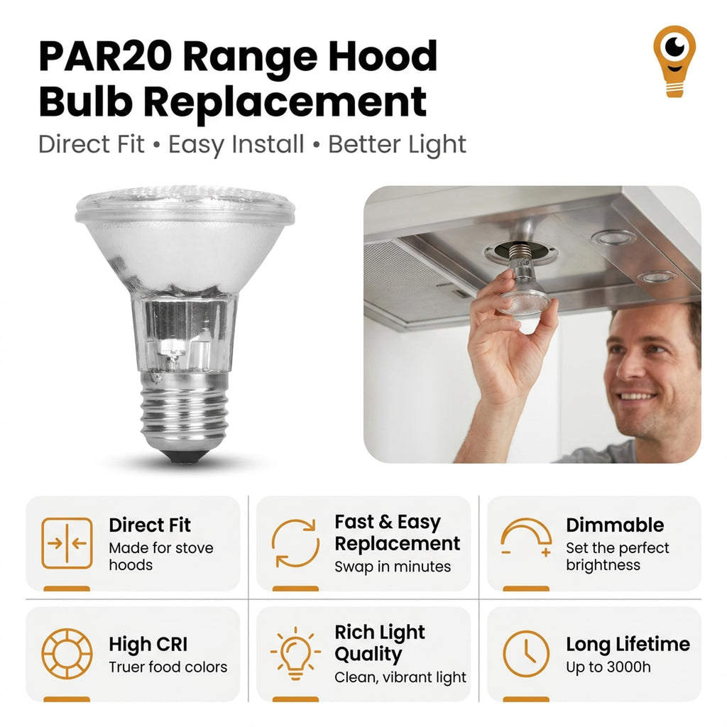 12Vmonster PAR20 35W Halogen Bulbs – 3 Pack, E26 Base, 120V/130V Flood Beam