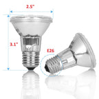 12Vmonster PAR20 35W Halogen Bulbs – 3 Pack, E26 Base, 120V/130V Flood Beam