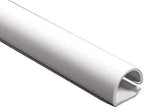 Kable Kontrol Wall Cord Cover Cable Raceways – 60” Length – 0.43” Width – 0.50” Height – 1 Pc/Pack | Two-Piece Configuration | Paintable White PVC | TV Wire Concealer | Plastic Wire Conduit
