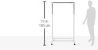 Whitmor Rolling Adjustable Garment Rack