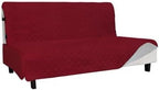 Easy-Going Sofa Slipcover Futon Cover Waterproof Couch Cover Furniture Protector Cover Pets Covers Whole Fabric No Stitching Non-Slip Fabric Pets Kids Children Dog Cat (Futon, Christmas Red)