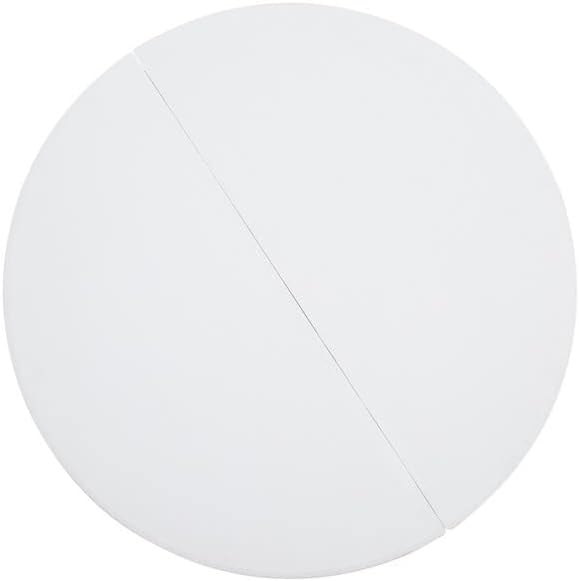 PRO&Family Commercial Round Folding Table, White Top, Powder-Coated Steel Frame, High-Impact Polyethylene Construction, Perfect for Wedding, Party, Shool, Church. (3, 48")