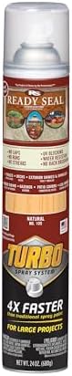 Ready Seal Exterior Wood Stain & Sealer, Natural Light Oak, Turbo Spray