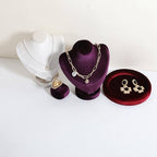 Cute Single Ring Holder for selling, Velvet Ring Display Stand for Jewelry Show, Jewelry Storage Display【Purple】 - color: Purple