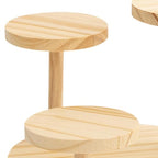 Wood Riser Display Stand Multi Tier Desktop Makeup Organizer Decor Wooden Base Display Rack for Mini Doll Jewelry