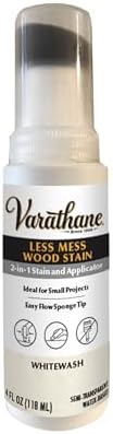 Varathane Less Mess Whitewash Wood Stain & Applicator