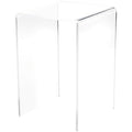 Plymor Clear Acrylic Vertical Square Display Riser, 9" H x 6" W x 6" D (3/16" thick) - size: 9" x 6" x 6"
