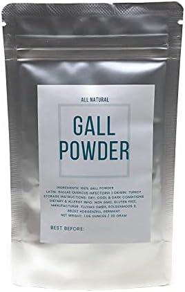 Gall Powder from Oak Trees - Natural Textile Dye - Dried & Natural Quercus Infectoria - Net Weight: 1.05oz/30g - Also Known As Spangle, Gallnut, Nutgall, Oak Apple and Oak Gall
