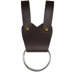 Medieval Knight Axe Hatchet Tomahawk Holder Belt Metal Ring Hanger Sword Frog LARP - color: Coffee