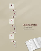 VASAGLE Corner Shelf Wall Mount, 5-Tier Floating Corner Bookshelf