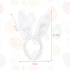 YOWOCAL Bunny Ear Headband Headwear - color: White