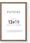 puthiac 13x19 Solid Oak Wood Picture Frame, Walnut, 1 Pack