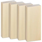4 Pcs Unfinished Wood Blocks, 3x10x1 Inch Wooden Block, Wood Carving Blocks for Crafting Home Crafts DIY Supplies Carving Crafting - size: 3x10x1 Inch