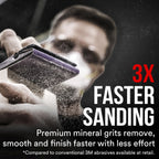 3M Advanced Sandpaper 220 Grit, 20 Sheets – No-Slip Grip Backing, 9x11, Wet or Dry