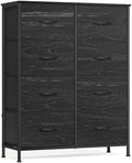SONGMICS Dresser for Bedroom, Tall Dresser with 8 Fabric Drawers
