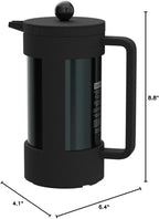 Bodum Bean Sustainable French Press Coffee Maker, 34 Ounce, Black