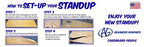 Cardboard People Surfboard Life Size Cardboard Cutout Standup - color: Surfboard