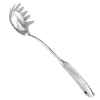 Newness 9 Pcs Cooking Utensils Set, 304 Stainless Steel Kitchen Utensils Set, Metal Kitchen Accessories, Include Soup Ladle, Slotted Skimmer Spoon, Spaghetti Spoon and Spatula, Dishwasher Safe