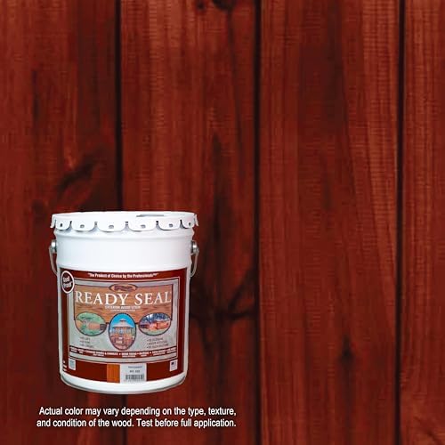 Ready Seal Exterior Wood Stain & Sealer, Mahogany, 5 Gallon