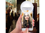 Selfie Ring Light for iPhone, Android, Tablet - Rechargeable Clip-on 3 Light Levels