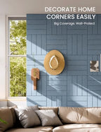 Fluxynara Felt Bulletin Board & Cork Board Alternative, Dusty Blue