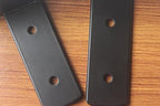 2 Pack - 4 inch Black Hidden L Shelf Bracket (1/5 Inch Thicked) Iron Floating Shelf Brackets Rustic Industrial Metal Brackets for Shelf Support - size: 4 Inch, style: Black 2 Pack