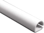 Kable Kontrol Wall Cord Cover Cable Raceways – 60” Length – 0.43” Width – 0.50” Height – 1 Pc/Pack | Two-Piece Configuration | Paintable White PVC | TV Wire Concealer | Plastic Wire Conduit