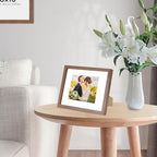 puthiac 5x7 Solid Oak Wood Picture Frames, Walnut, 3 Pack