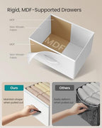 SONGMICS Dresser for Bedroom, Wide Dresser with 9 Fabric Drawers