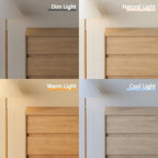 HOUROM Oak Dresser for Bedroom, 31in Modern 3 Drawer Chest of Drawers