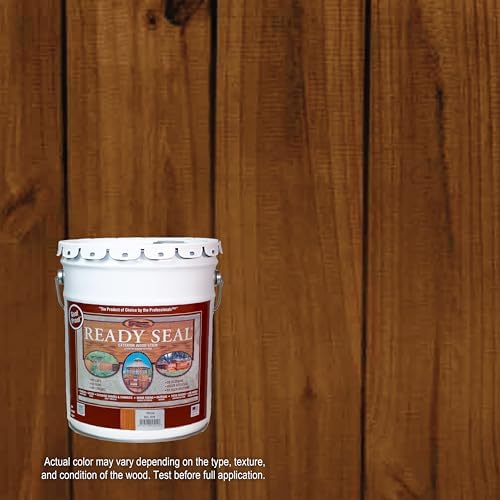 Ready Seal Exterior Wood Stain & Sealer, Pecan, 5 Gallon
