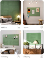 Fluxynara 36" x 24" Large Felt Bulletin Board, Moss Green