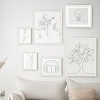 puthiac 12x12 Solid Oak Wood Picture Frames, White, 3 Pack