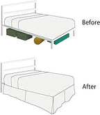 Full Size Bed Skirt 600 TC Egyptian Cotton 21 Inch Drop Easy Fit - Bed Skirt for Full 54x75 Inch Beds - Center & Corner Pleats, Silver Gray