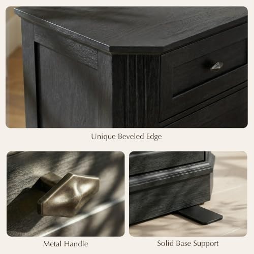 7 Drawers Dresser for Bedroom, 54" Wide Chest of Drawers w/Charging Station