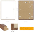 puthiac 20x24 Solid Oak Wood Picture Frame, Walnut, 1 Pack