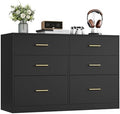 VASAGLE 6-Drawer Dresser, Chest of Drawers, 46.9 x 15.8 x 30.7 Inches