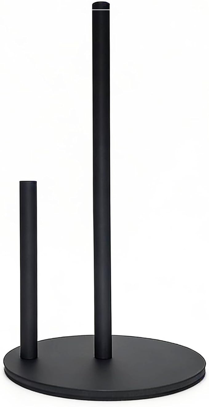 Paper Towel Holder,Stainless Steel Paper Towel Holder Countertop for Kitchen，Black