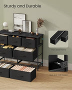 SONGMICS Dresser for Bedroom, Wide Dresser with 7 Fabric Drawers