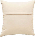 Beige Floral Pillow Cover Taupe Flower Traditional Hand Embroidered Pillowcase Traditional Outdoor Cushion Suzani Couch Flowery Needlepoint Chair Cushion Wool Size - 18x18