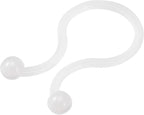 uxcell Nylon Reusable Twist Tie Cable Clips White 10mm x 30pcs, 14mm x 20pcs