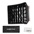 AMBITFUL LED Video Light Diffuser Honeycomb Grid Softbox Panel Light Softbox + Honeycomb Grid for LED Panel Light (35.5X 29.5cm/14''x11.6'')