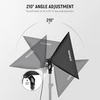 NEEWER 24x24in/60x60cm Softbox with E26 Porcelain Socket/Power Cord/White Diffuser/Stand Adapter, Durable Nylon Softbox Lighting Modifier for Studio Photography Lighting, SF6060 (US Plug) - size: 60X60cm