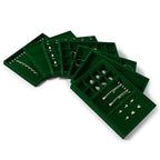 16 Slots Velvet Necklace Bracelet Tray Jewelry Trays Jewelry Drawer Organizer for Necklace, Bracelets, Watch Storage Display (Green) - size: 16 Slot