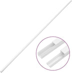 Cable Trunking Raceway Kit, 32.8ft Cord Cover for Wire Management, 0.6 x 0.4 Inch PVC Wall Cable Hider for Office and Home, 10 Pcs Pack, Screwable