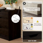 YESHOMY Dresser for Bedroom, 47.2" Modern Wood Chest with 6 Drawers