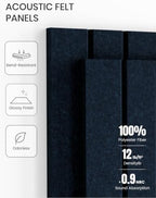 Fluxynara 36" x 24" Large Felt Bulletin Board, Carbon Blue