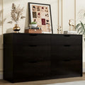 YESHOMY Dresser for Bedroom, 47.2" Modern Wood Chest with 6 Drawers