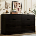 YESHOMY Dresser for Bedroom, 47.2" Modern Wood Chest with 6 Drawers