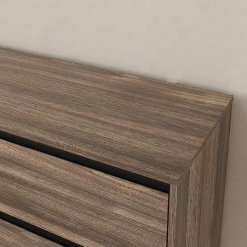 Bobve 70.9” Dresser for Bedroom with 9 Drawers, Large Modern Chest of Drawers Handle Free, Long Wooden Dressers Storage Organizer, Wide Double Dresser for Bedroom, Living Room, Hallway (Walnut)